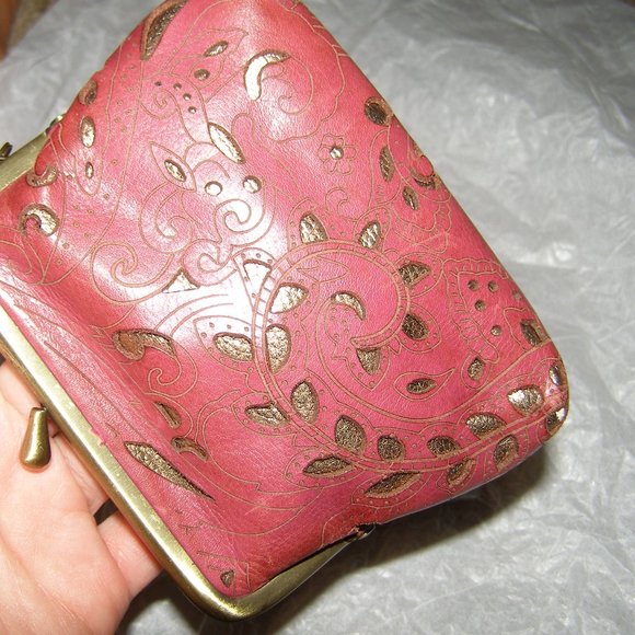 Cute Patricia Nash Leather Coin purse Key Chain - Picture 13 of 13